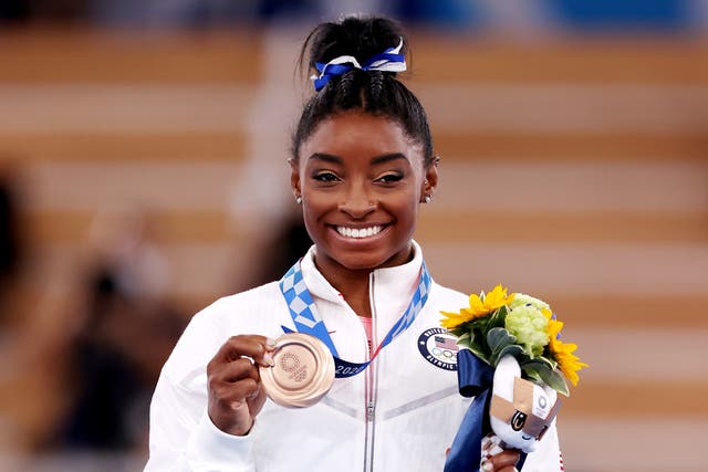 <p>Simone Biles wrote on Instagram that she is blocking out her critics with the memory of her Olympic success. </p>