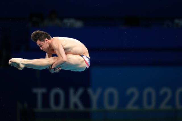 Tom Daley is into the final of the men’s 10m platform event (Joe Giddens/PA)