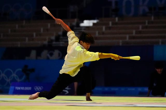 Left out of Olympics, men's rhythmic gymnasts loved in ...