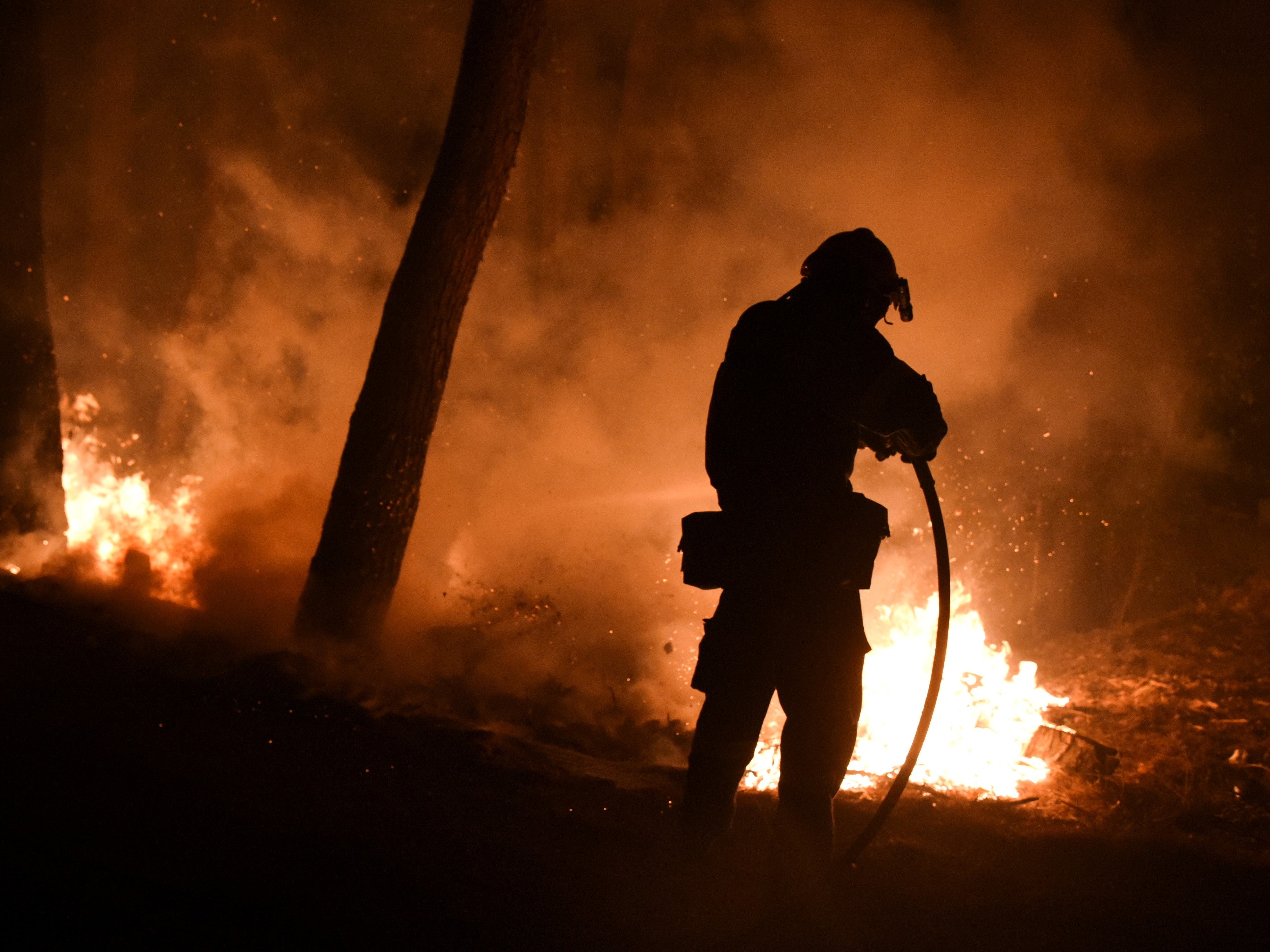 Greece wildfires: Volunteer firefighter among two dead as blazes rip across country