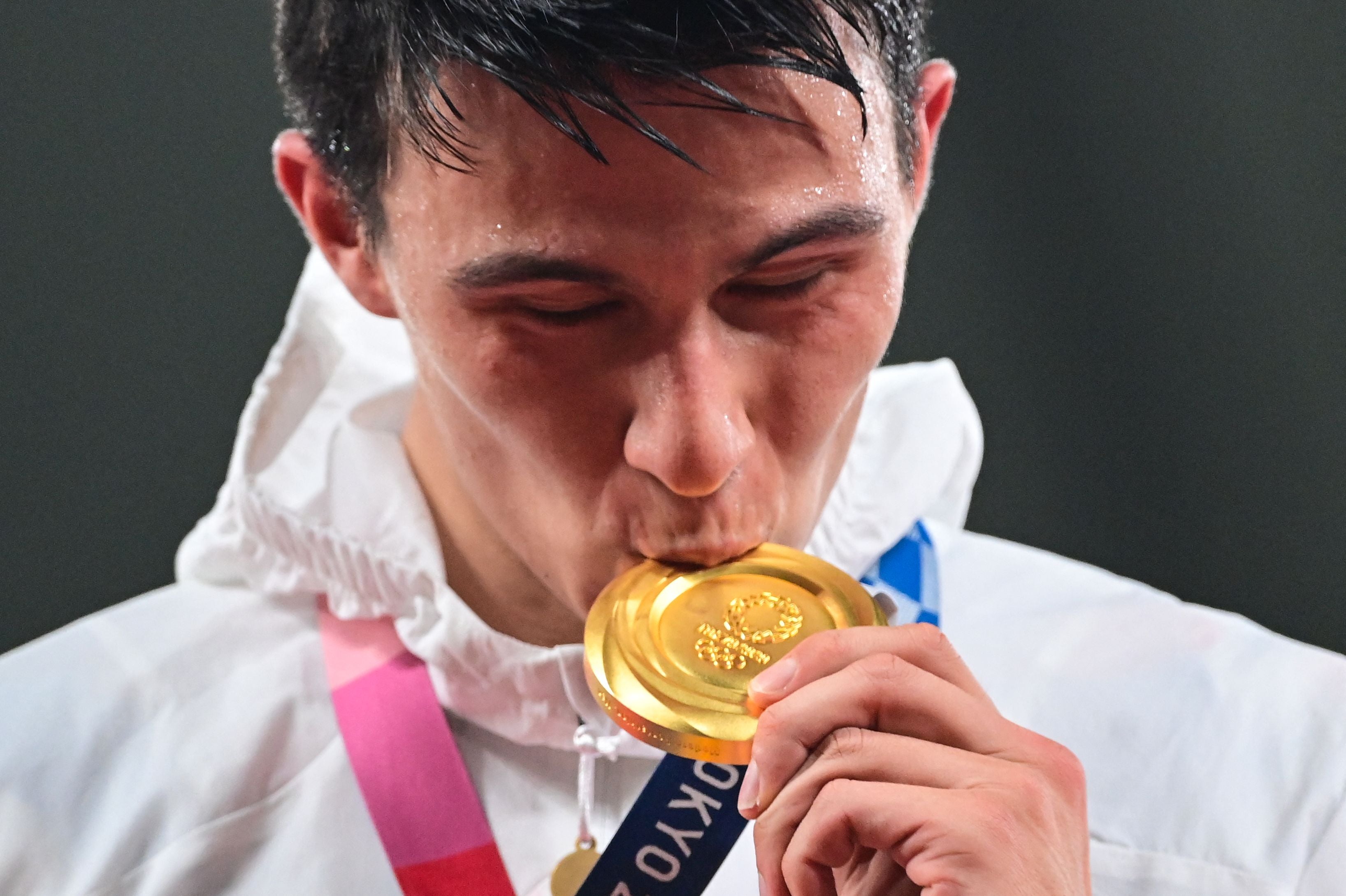 Choong after winning gold in Tokyo