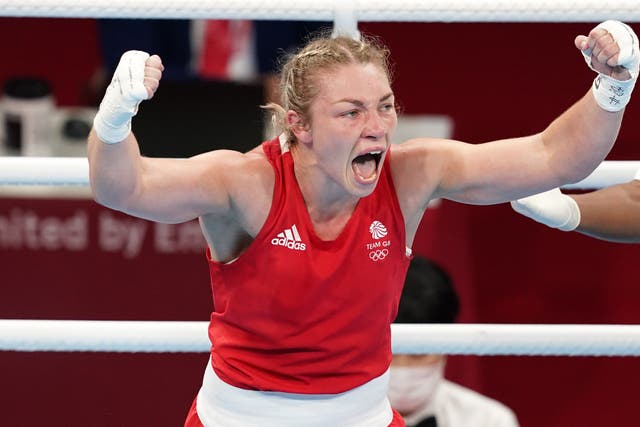 Lauren Price claimed gold for Great Britain (Martin Rickett/PA)