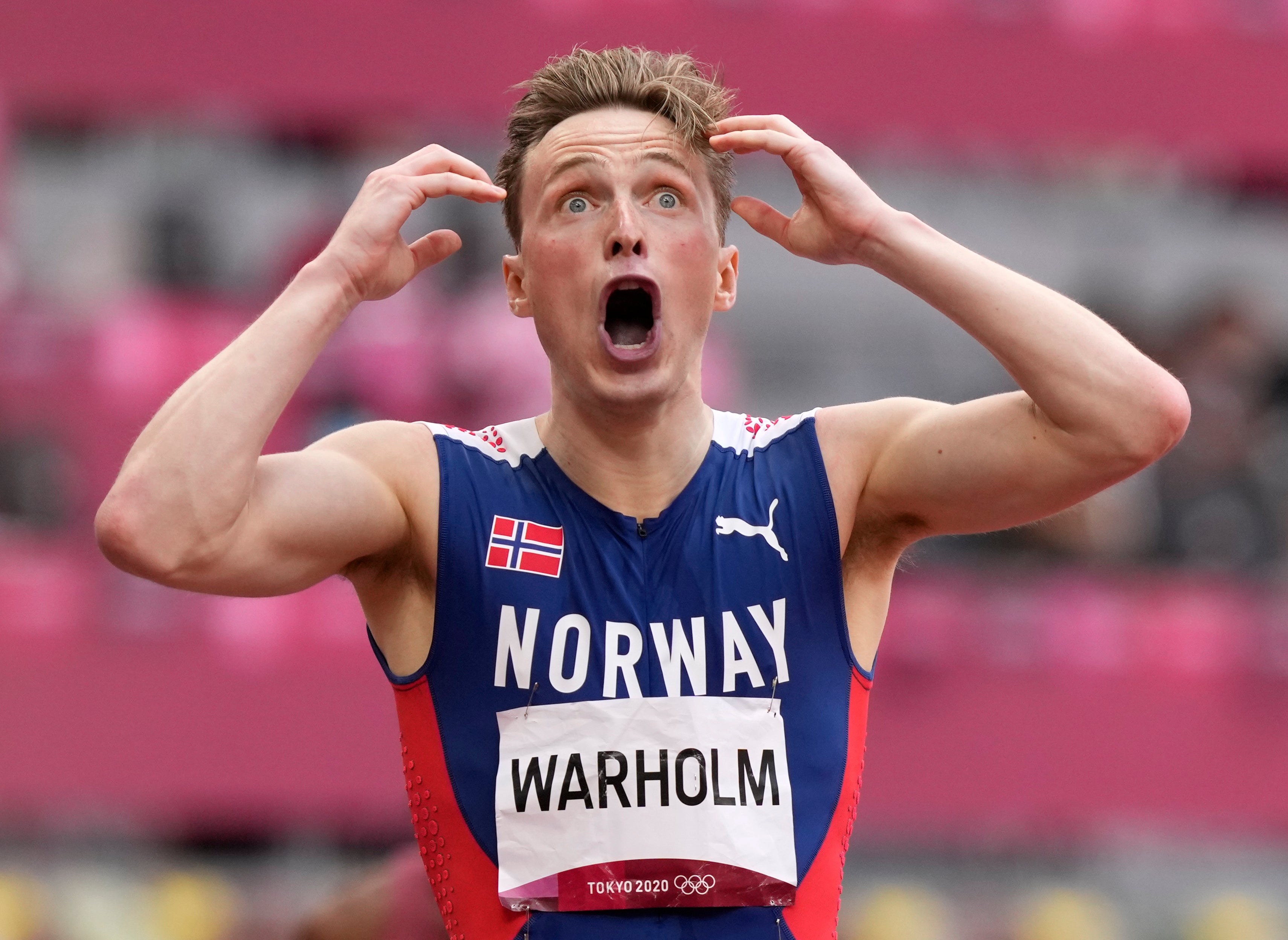 Karsten Warholm set a new world record (Martin Meissner/AP)