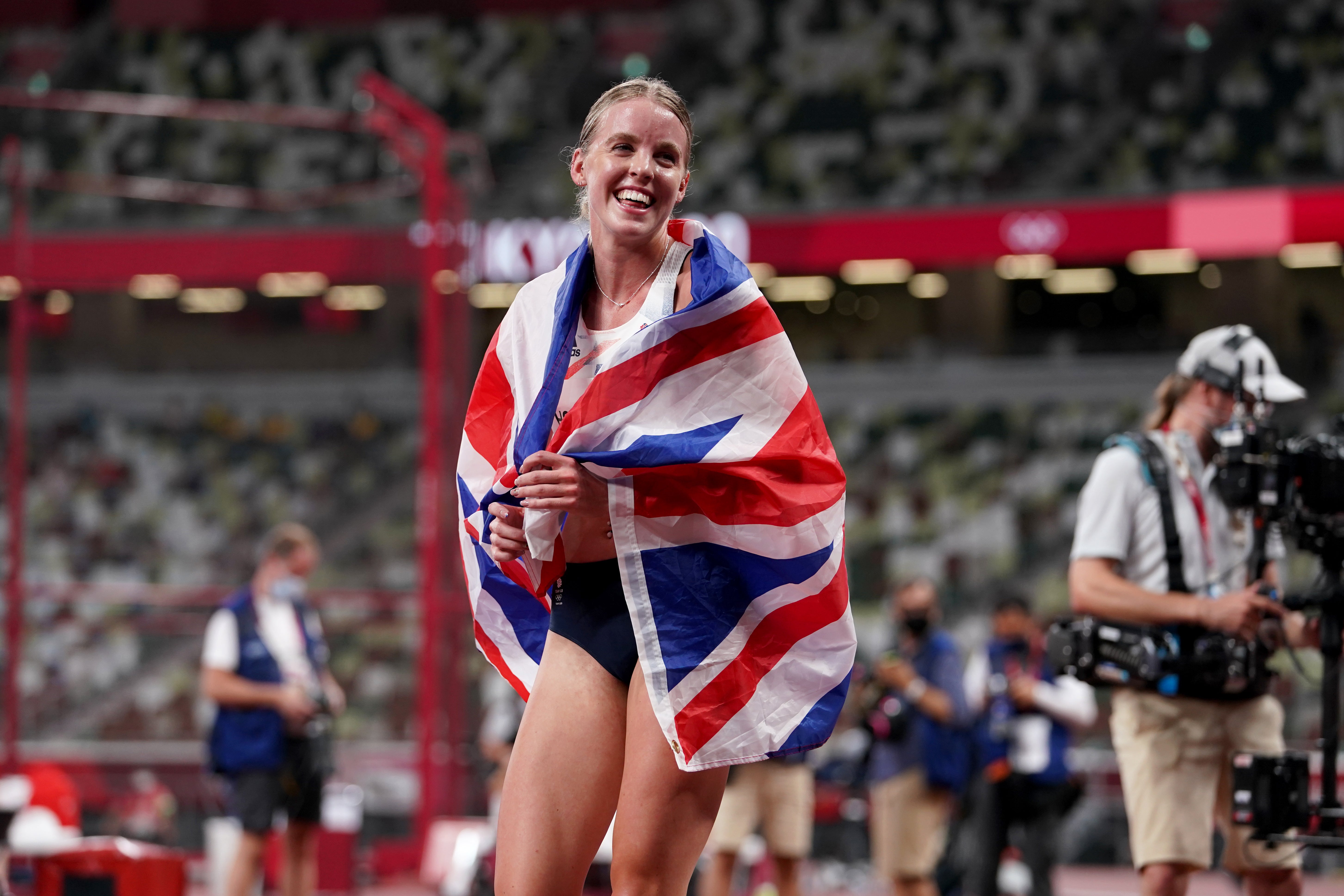 Keely Hodgkinson won Team GB’s first medal on the track (Martin Rickett/PA)