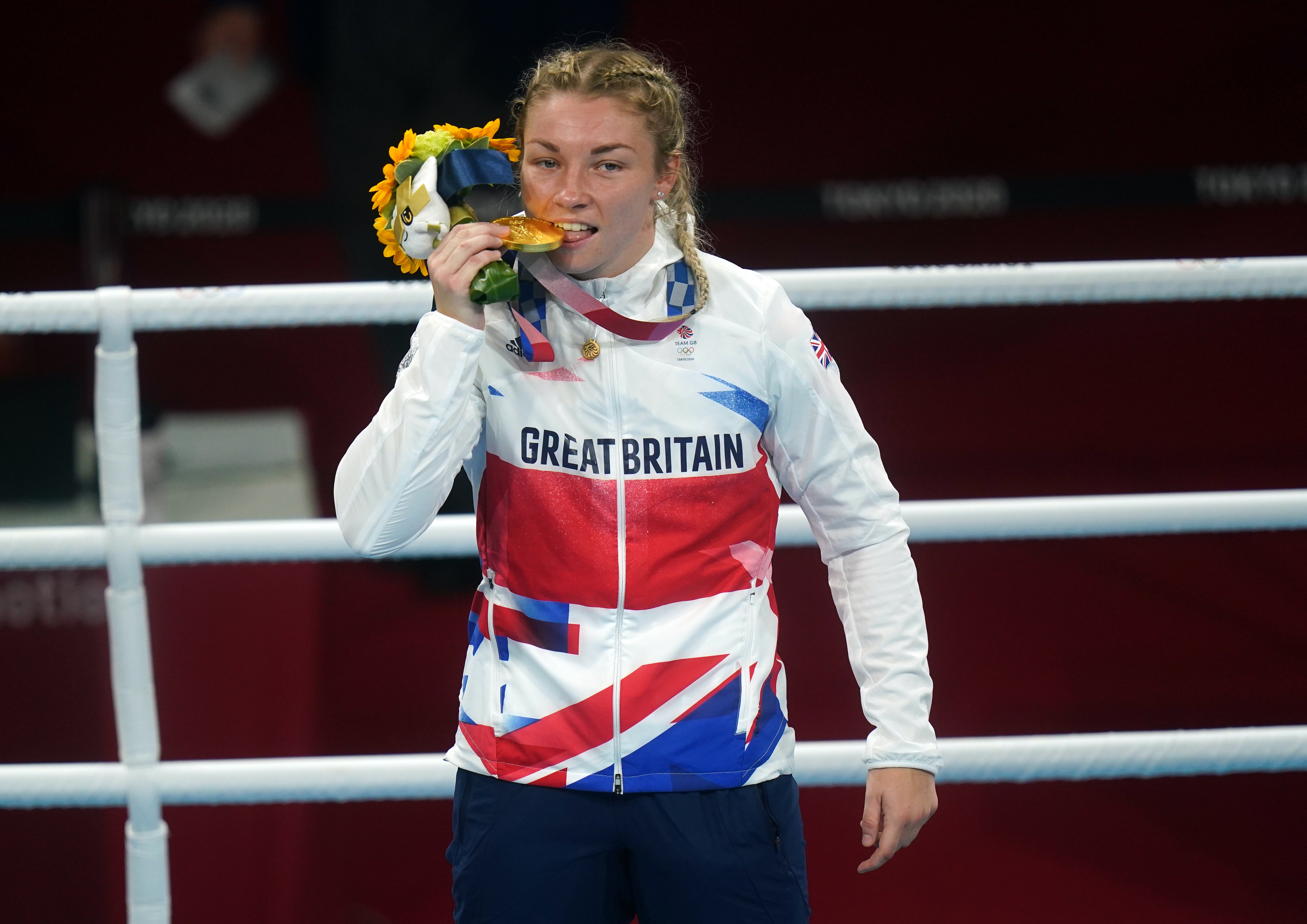 Lauren Price reigned supreme in the women’s middleweight category (Adam Davy/PA)