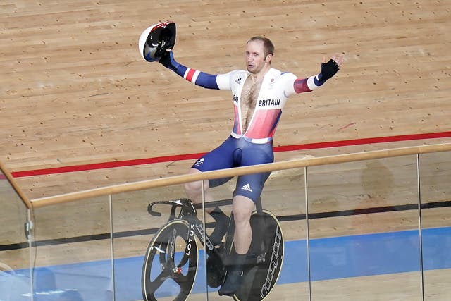 Cyclist Jason Kenny became the first Team GB athlete to win seven Olympic gold medals with victory in the Kierin (Danny Lawson/PA)