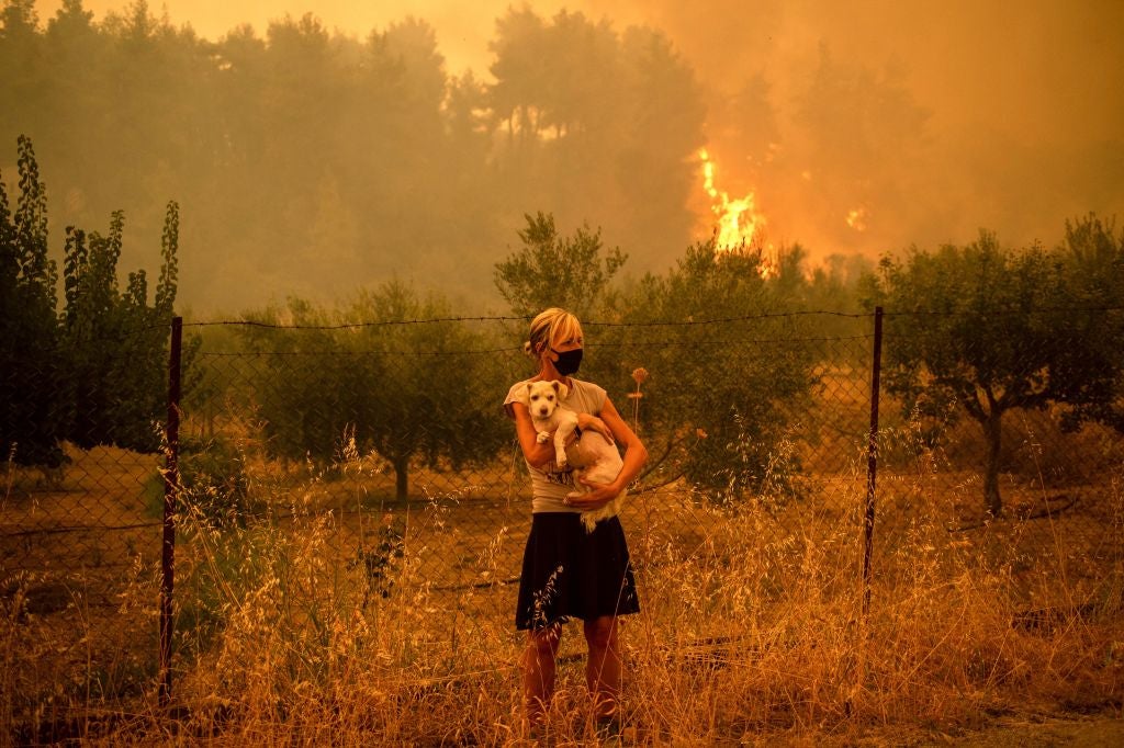 Extreme weather has led to events such as wildfires in Greece