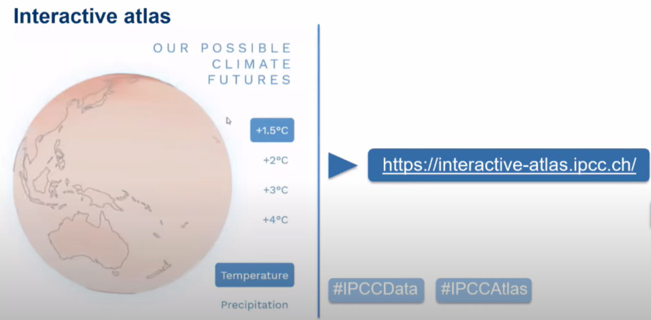 The interactive atlas shows how the climate crisis will affect each region