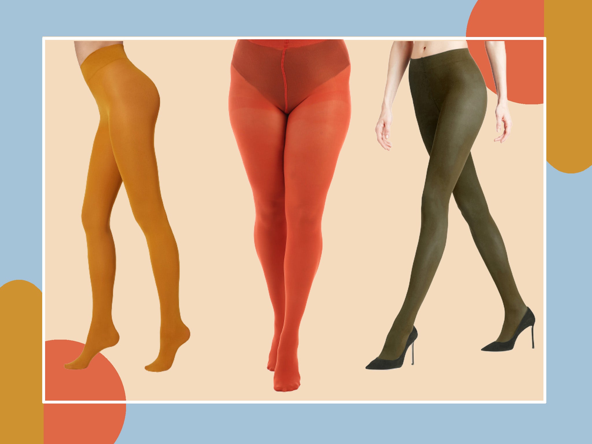 Ladies Coloured Tights One Size Pot Luck 5 Pairs C033.Q 