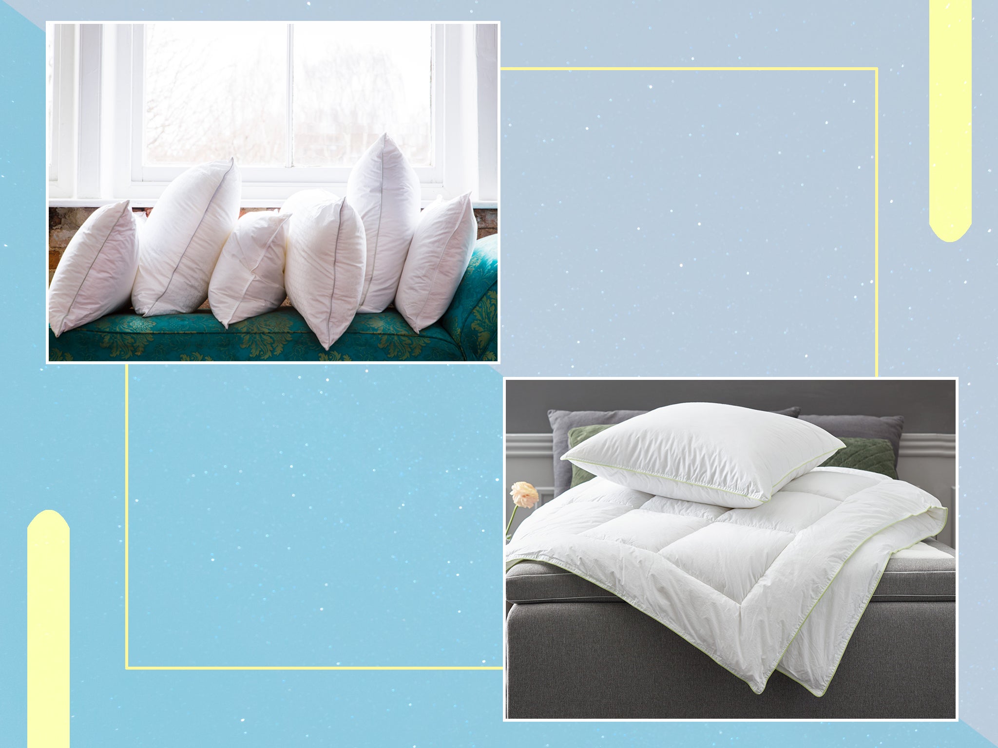 Details about   Home 100%Cotton Feather Down Pillow Waterproof Anti-mite Standard Bedroom case 