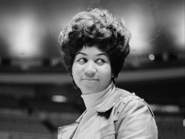 <p>American singer Aretha Franklin</p>