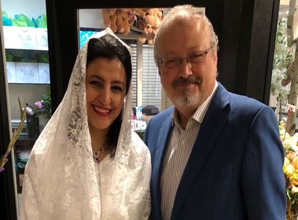 <p>Hanan El-Atr and Jamal Khashoggi were married in the US </p>