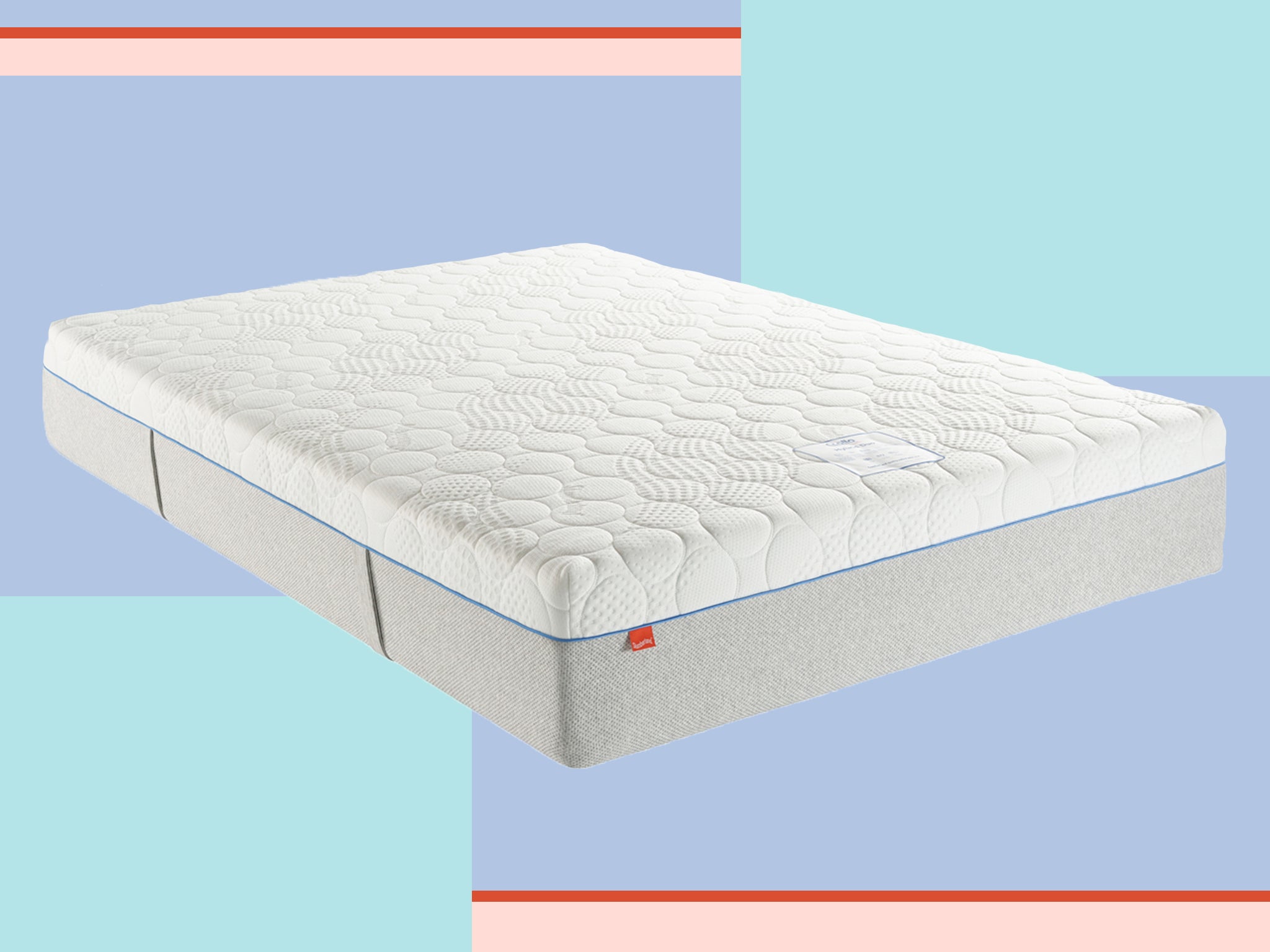 This eco-friendly mattress surface is made from recycled bottles