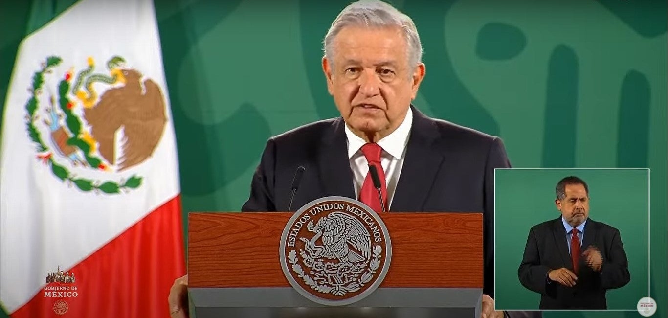 <p>El presidente Andrés Manuel López Obrador durante la Mañanera de este martes 10 de agosto de 2021.</p>