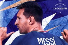 Lionel Messi shirt number revealed by PSG