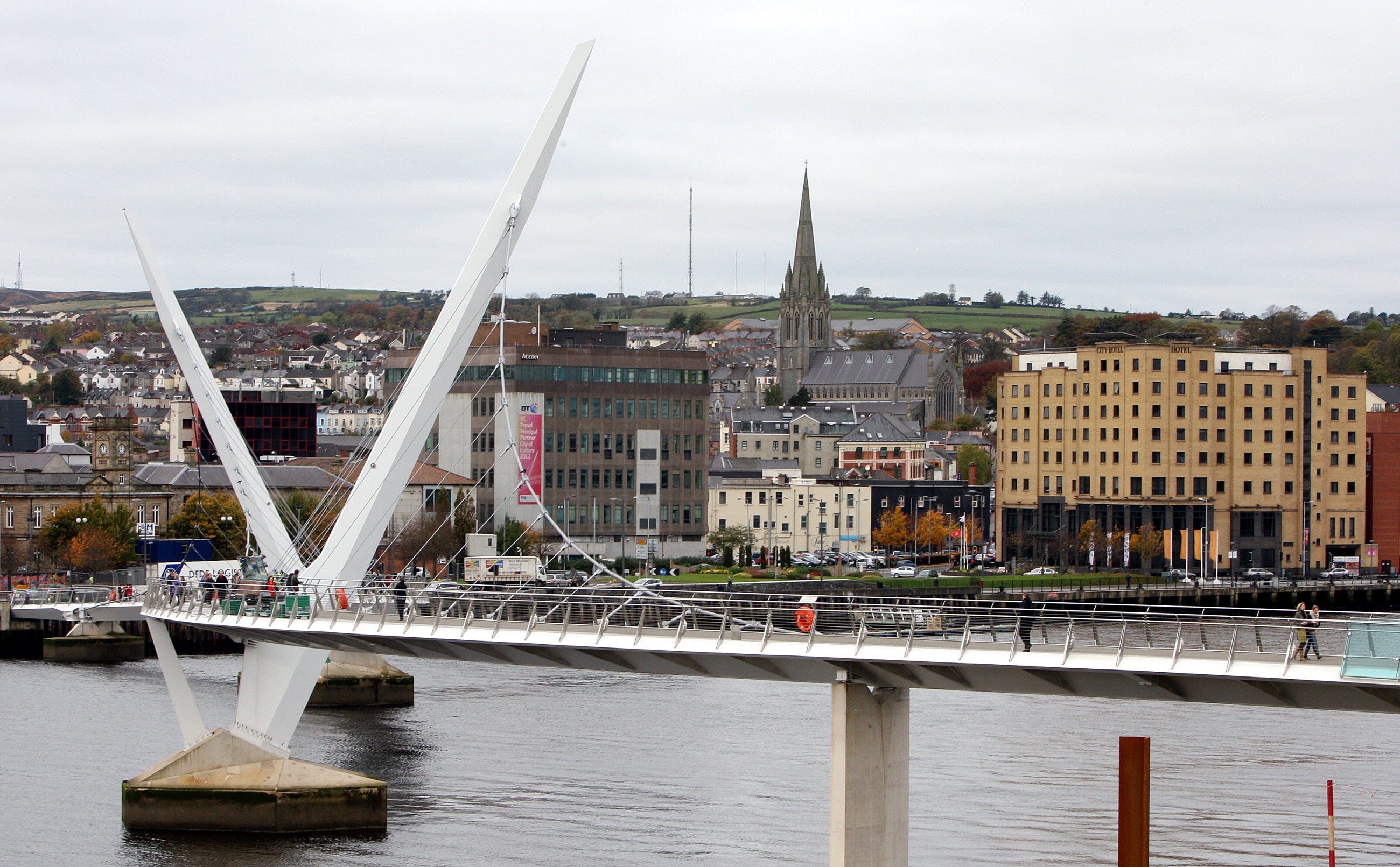 A general view of Londonderry, which has been identified as the UK’s most affordable city to buy a home (Paul Faith/PA)