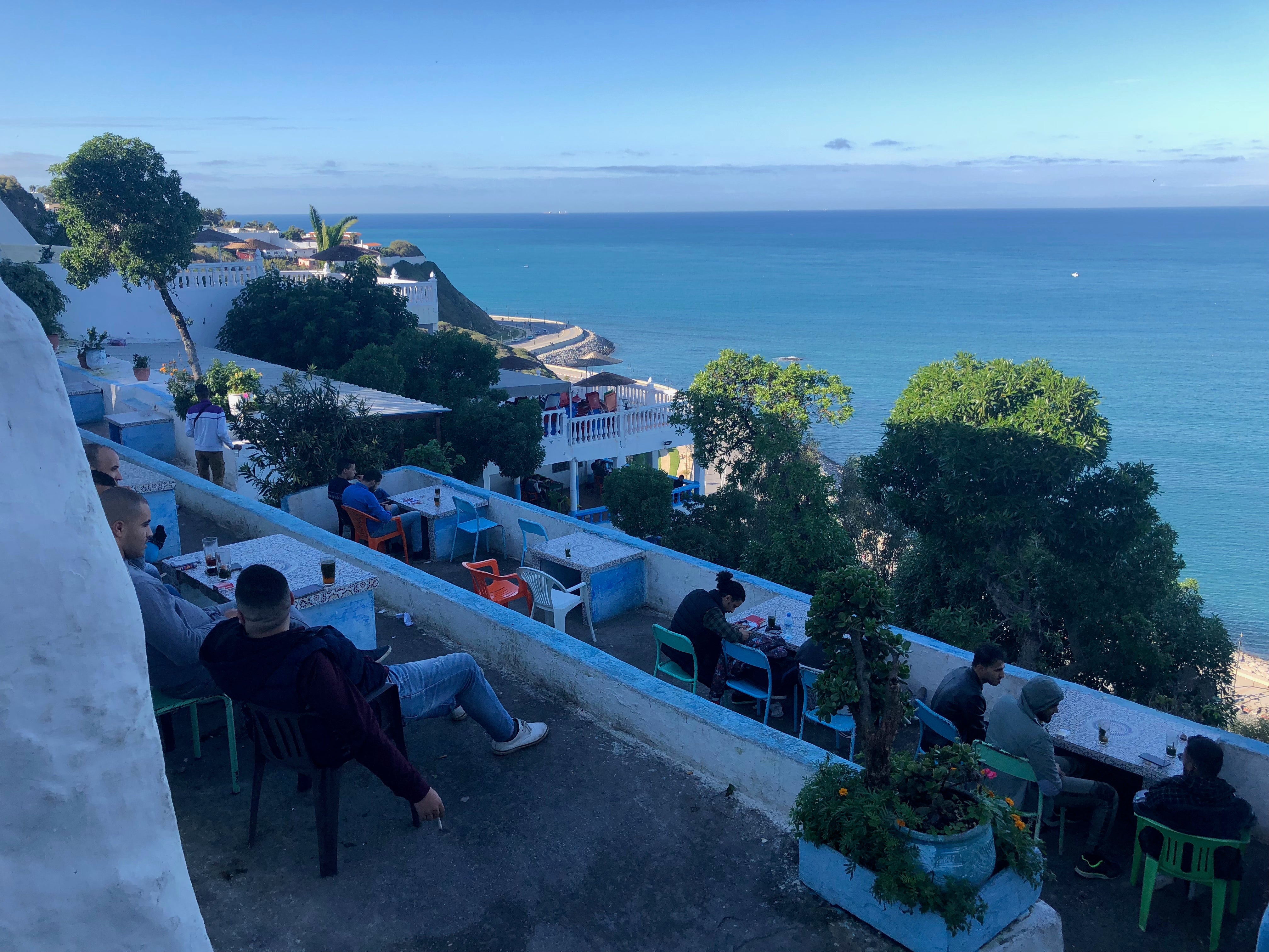 The terrace at Cafe Hafa