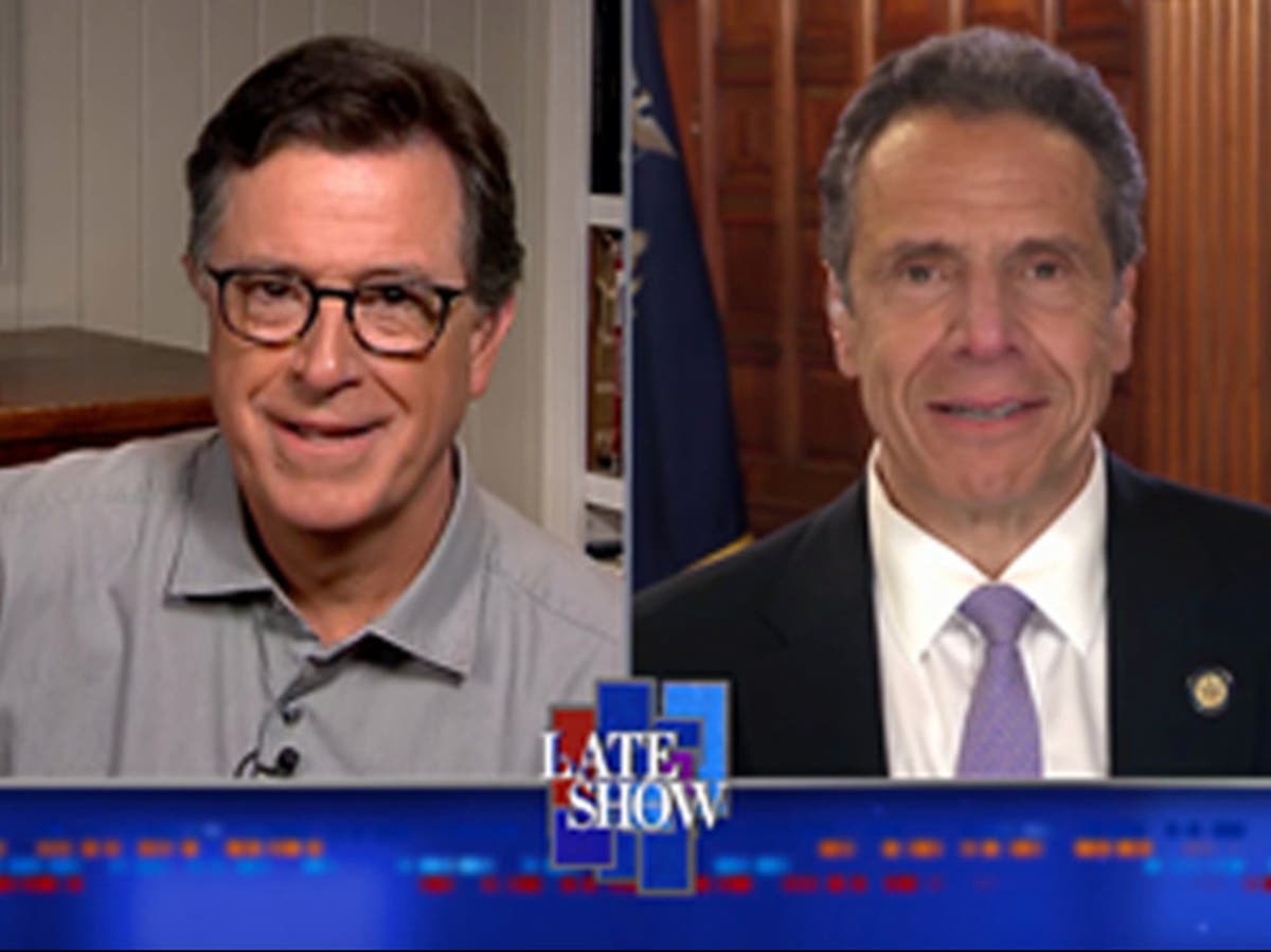 Stephen Colbert celebrates Andrew Cuomo&rsquo;s resignation: &lsquo;Evidently, he gave himself two weeks&rsquo; notice&rsquo;