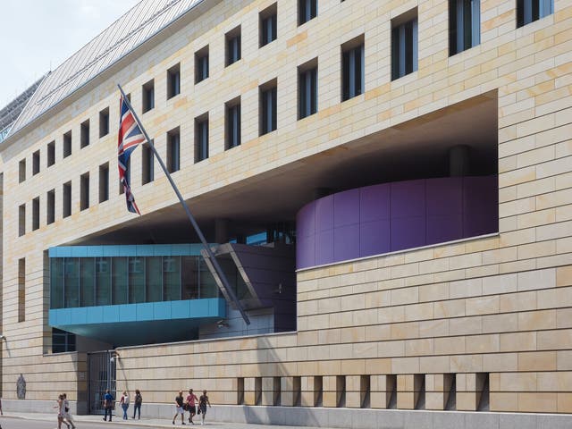 <p>Suspect worked as a local hire at the British Embassy in the German capital</p>