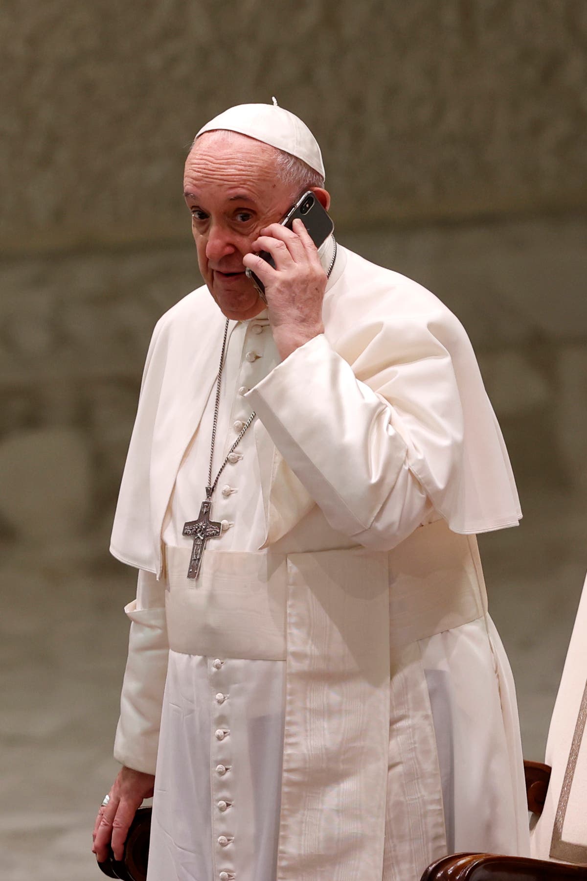 Heaven can wait, maybe, but not a phone call for the pope