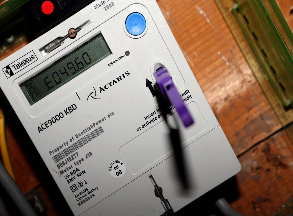 Prepayment customers top up their meter cards at local shops (Peter Byrne/PA)
