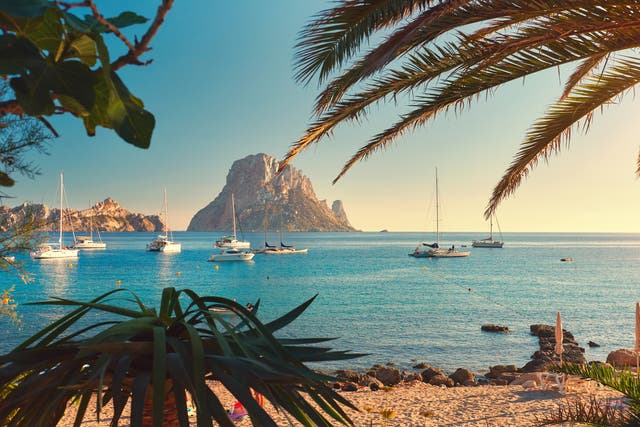 <p>A view of Ibiza Island in the Balearic Islands, Spain</p>