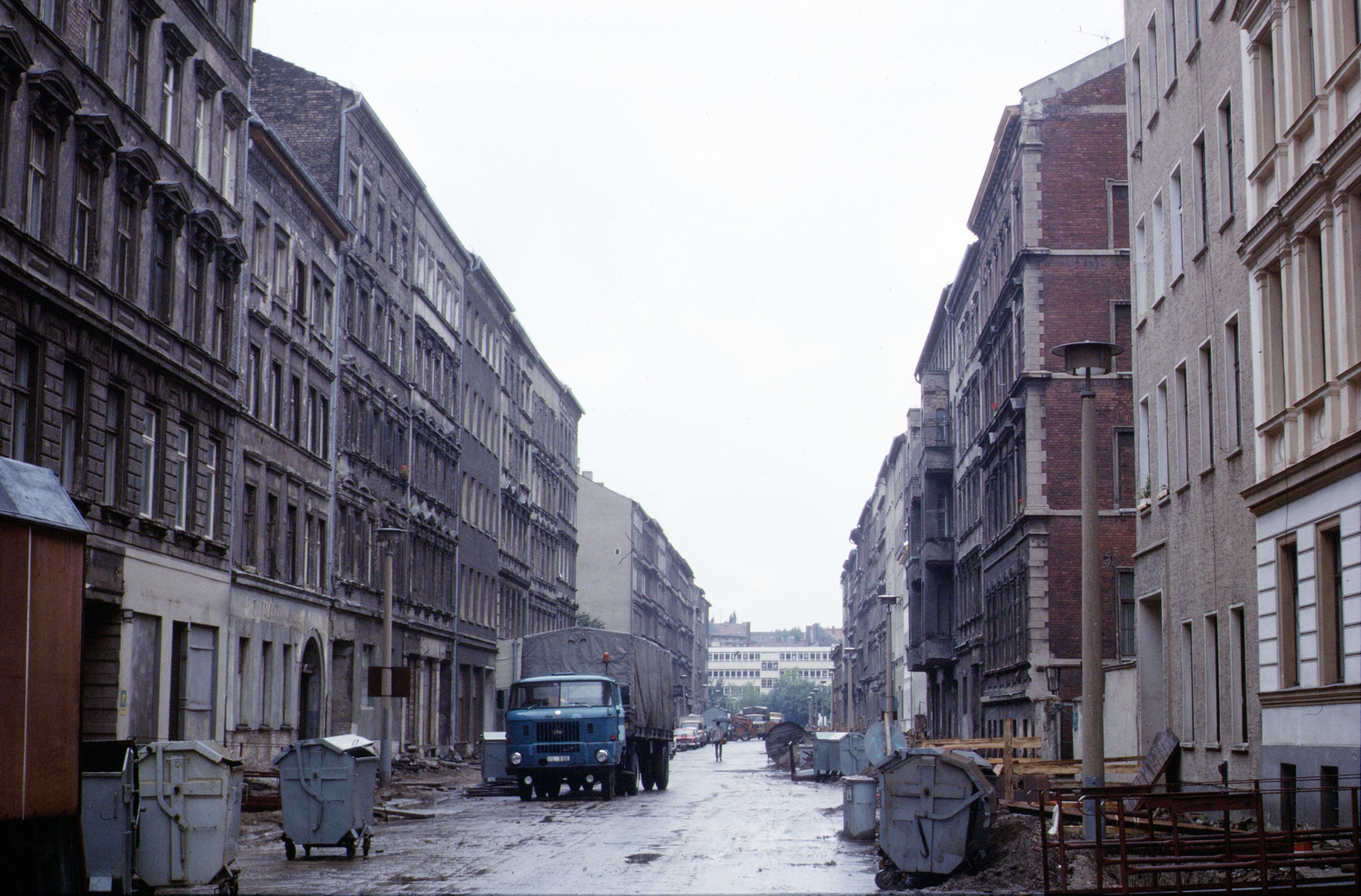 Typical street scene: East Berlin in 1988