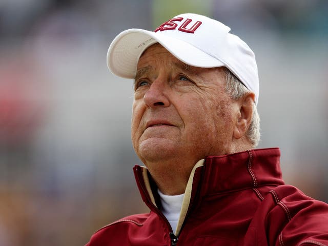 <p>Bowden (pictured in 2010) was inducted into the College Football Hall of Fame in 2006</p>