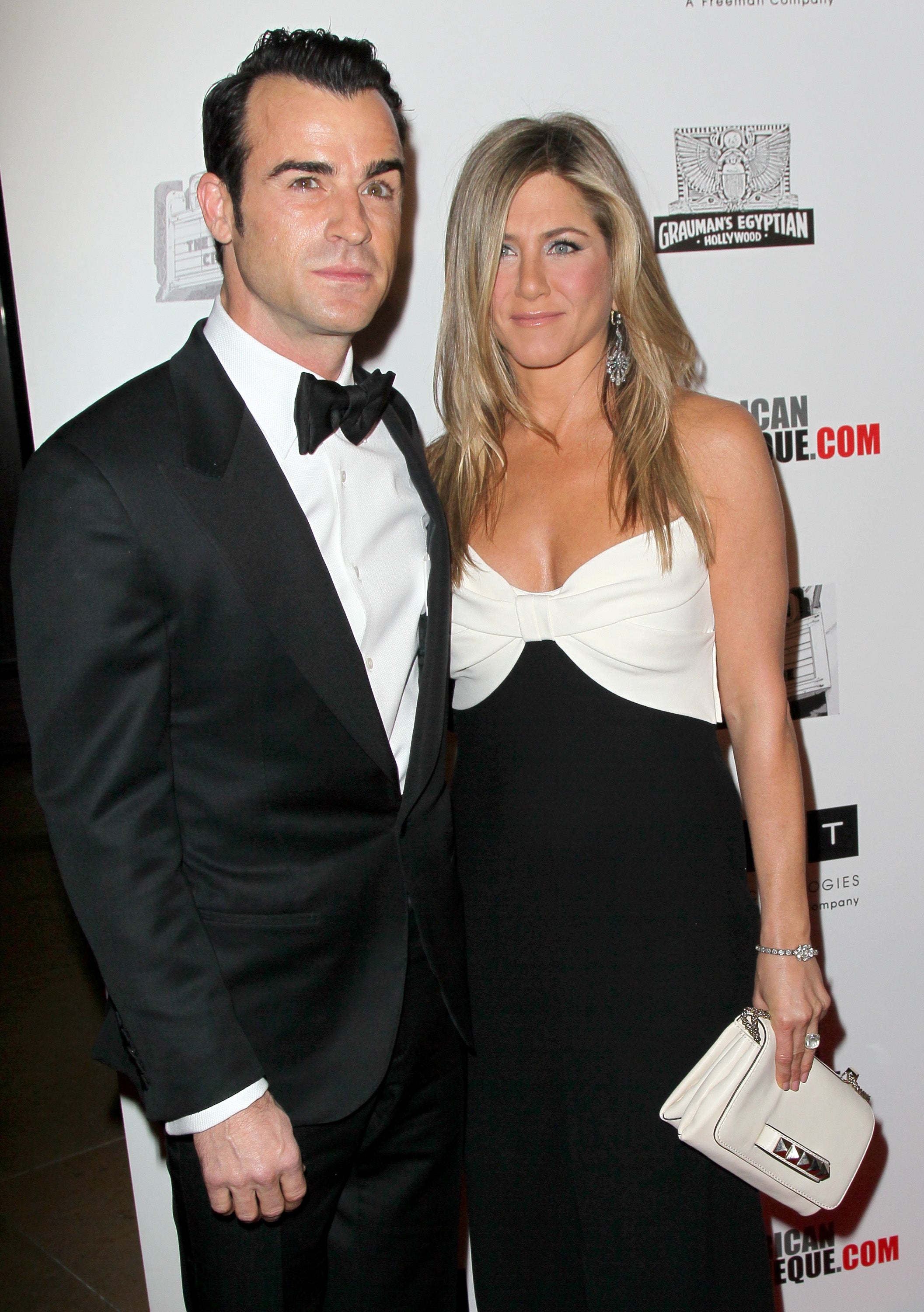 Jennifer Aniston and Justin Theroux at a gala on 15 November 2012 in Beverly Hills, California