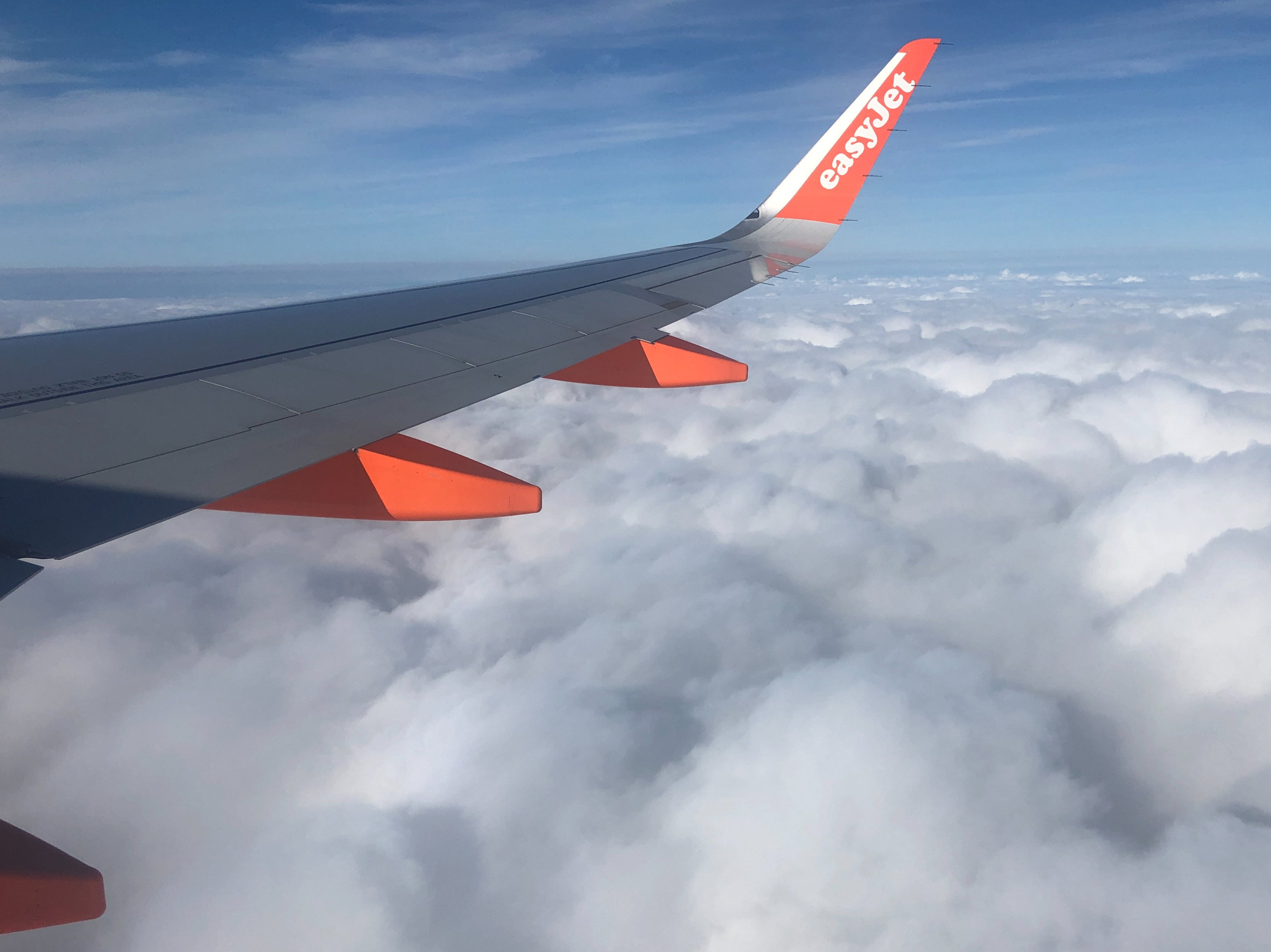 Strictly flying: view from an easyJet window