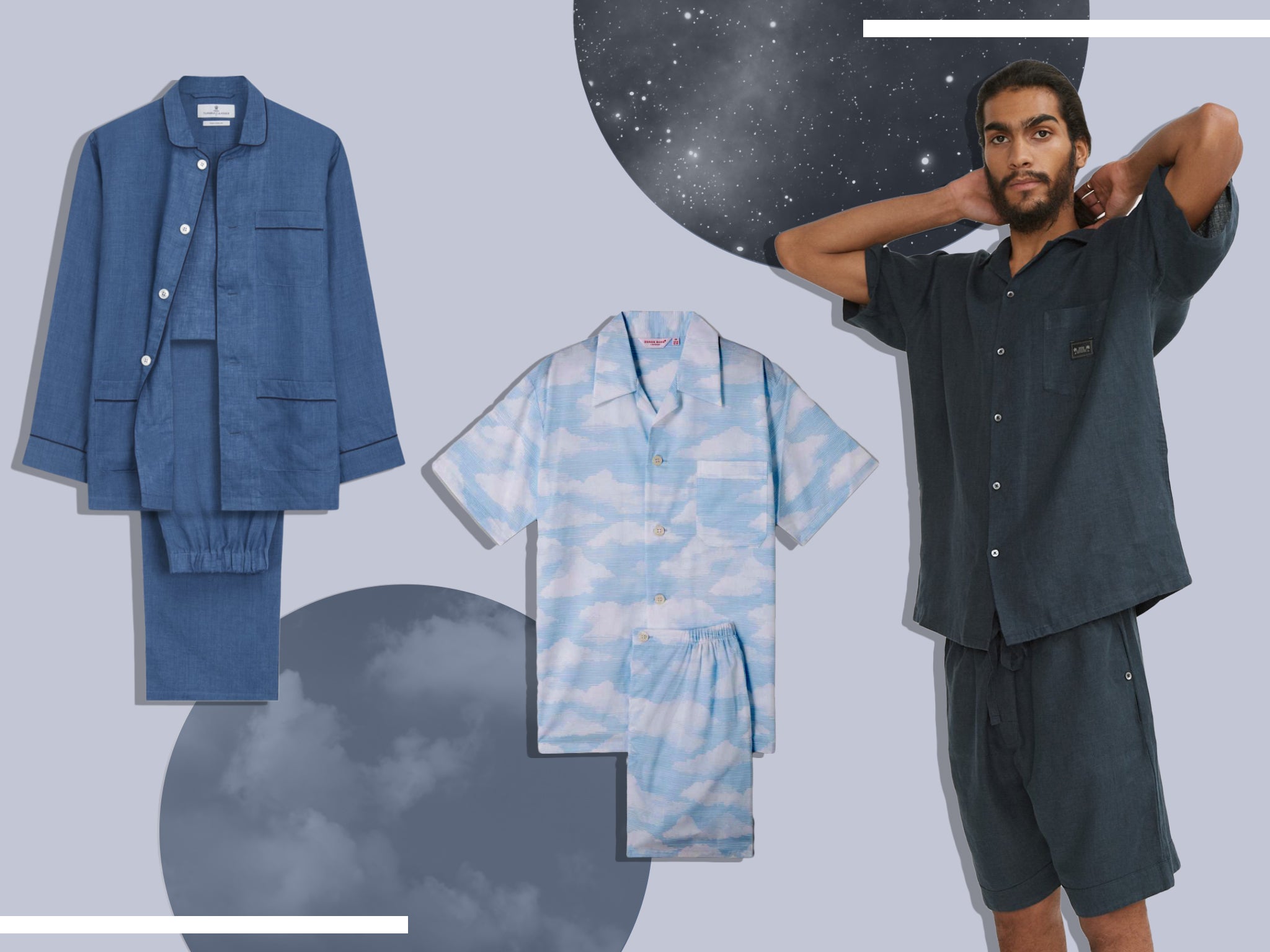 Mens Clothing Nightwear and sleepwear Moschino Sleepwear in Blue for Men 
