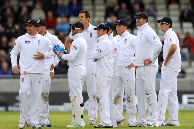 Graham Onions and Tim Bresnan led the attack the last time England lined up without James Anderson or Stuart Broad on home soil (Nigel French/PA)