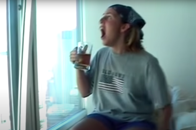 <p>An NYU student screams in horror as one of the Twin Towers collapses on 11 September, 2001</p>