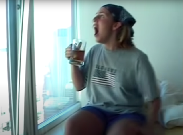 <p>An NYU student screams in horror as one of the Twin Towers collapses on 11 September, 2001</p>
