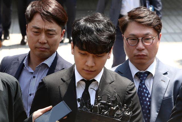 <p>File image: Seungri seen after a court hearing at the Seoul Central District Court in 2019</p>