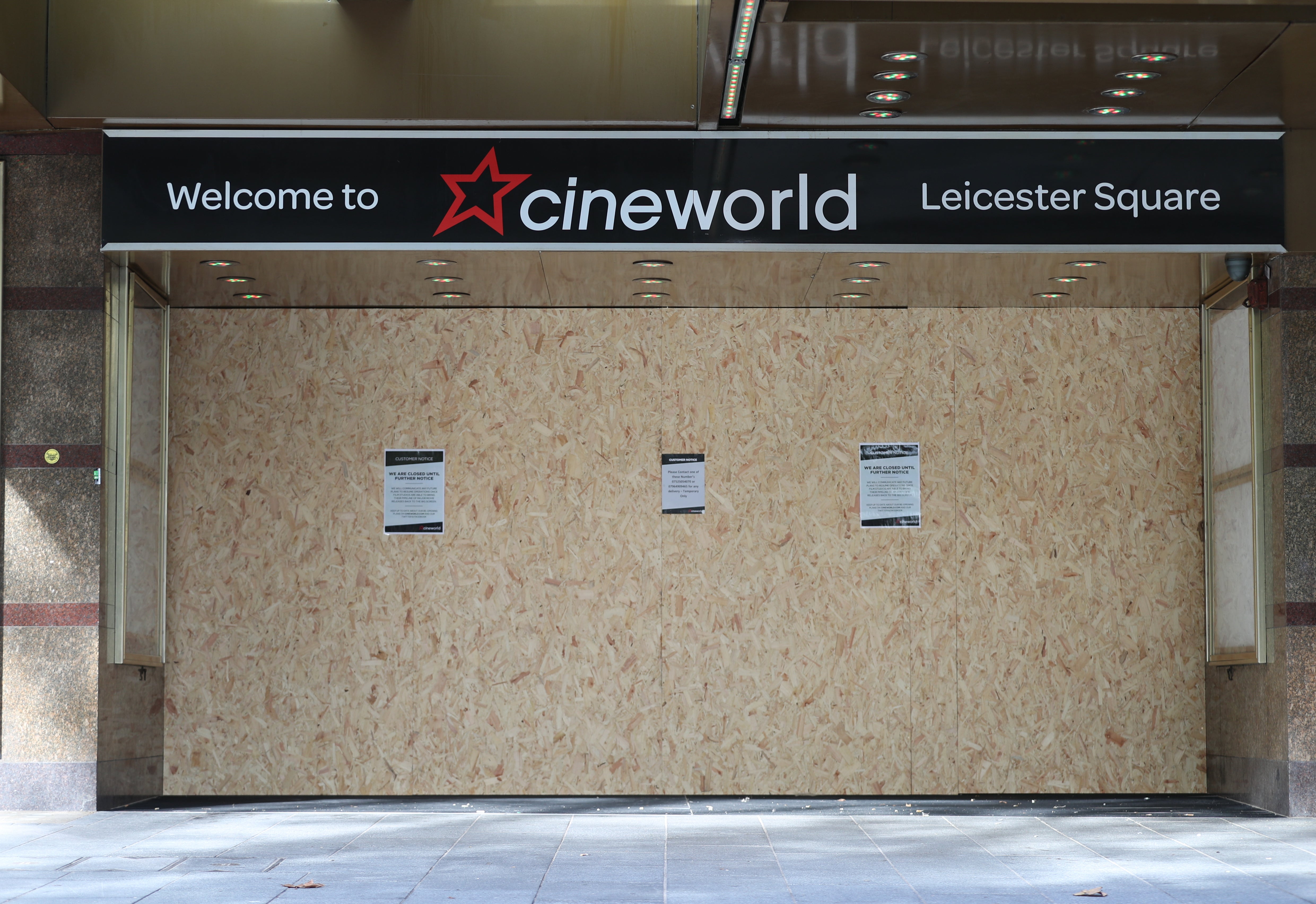 Cineworld was forced to close its doors during much of the pandemic. (Yui Mok / PA)