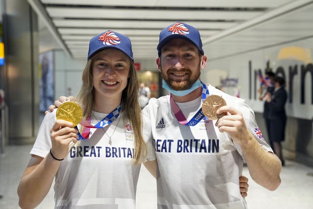 Charlotte Worthington and Declan Brooks are hoping BMX freestyle can capitalise on their success (Steve Parsons/PA)