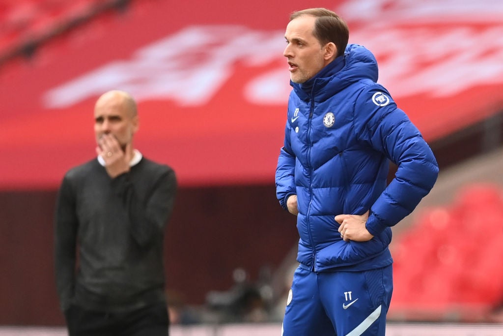 Guardiola and Tuchel met in the Champions League final as Chelsea claimed the prize