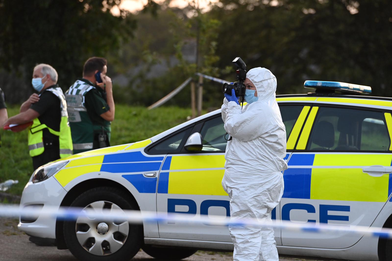 Armed police and at least three air ambulances were on the scene