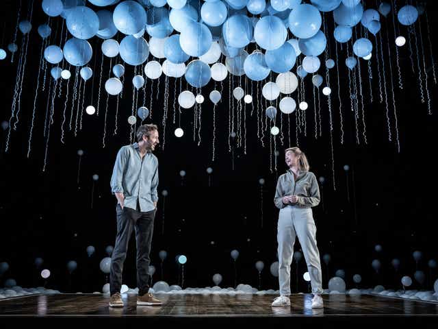<p>Chris O’Dowd and Anna Maxwell Martin star as one of four couples in ‘Constellations’ </p>