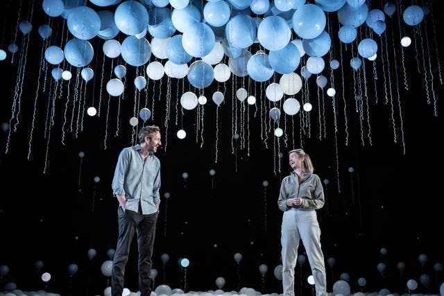 <p>Chris O’Dowd and Anna Maxwell Martin star as one of four couples in ‘Constellations’ </p>