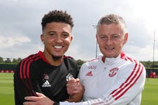 Jadon Sancho: Ole Gunnar Solskjaer confirms new Manchester United winger will ‘be involved’ against Leeds