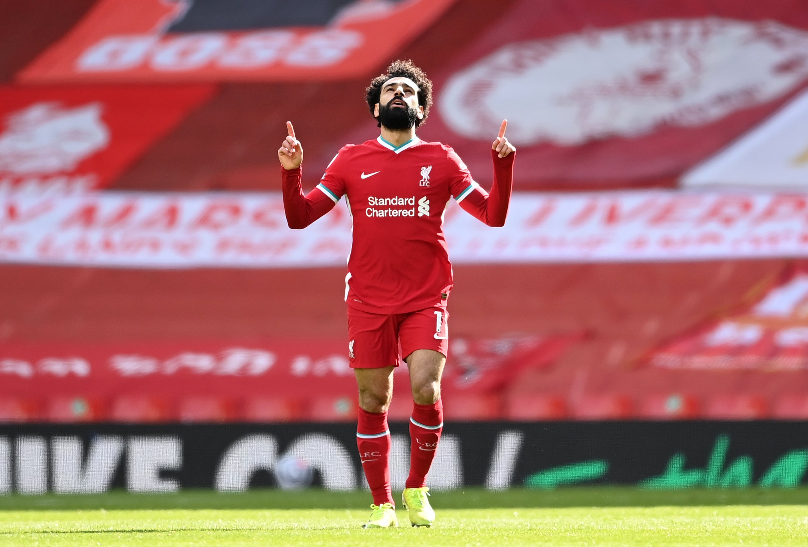 Former Liverpool striker Ian Rush believes Mohamed Salah can fulfil his ambitions with an extended stay at the club (Laurence Griffiths/PA)