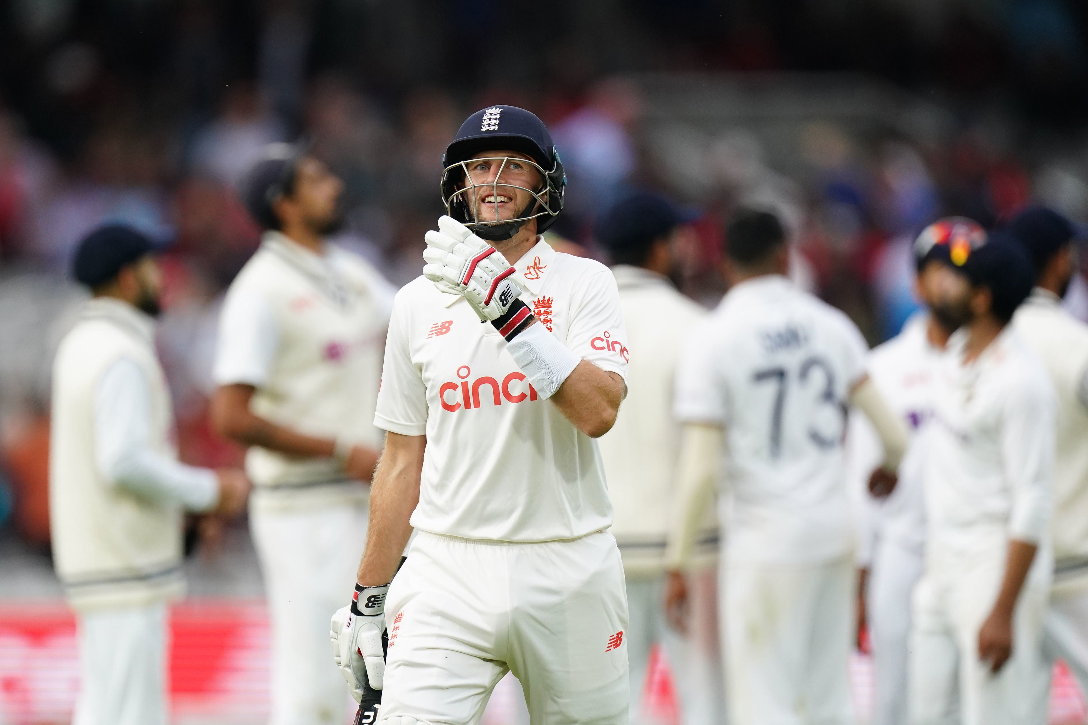 Joe Root ended day two unbeaten at the crease