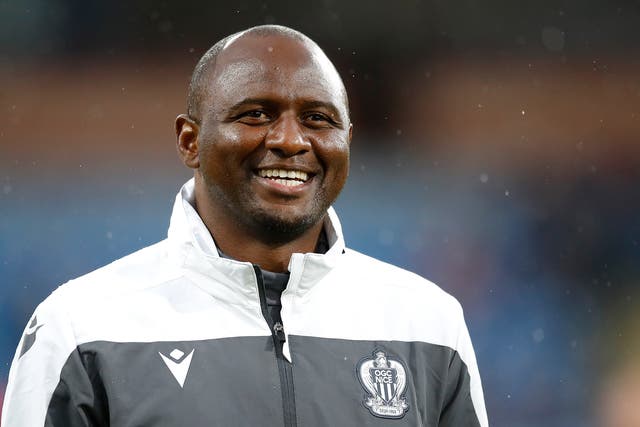 Patrick Vieira is ready for the pressure managing in the Premier League will bring (Martin Rickett/PA)