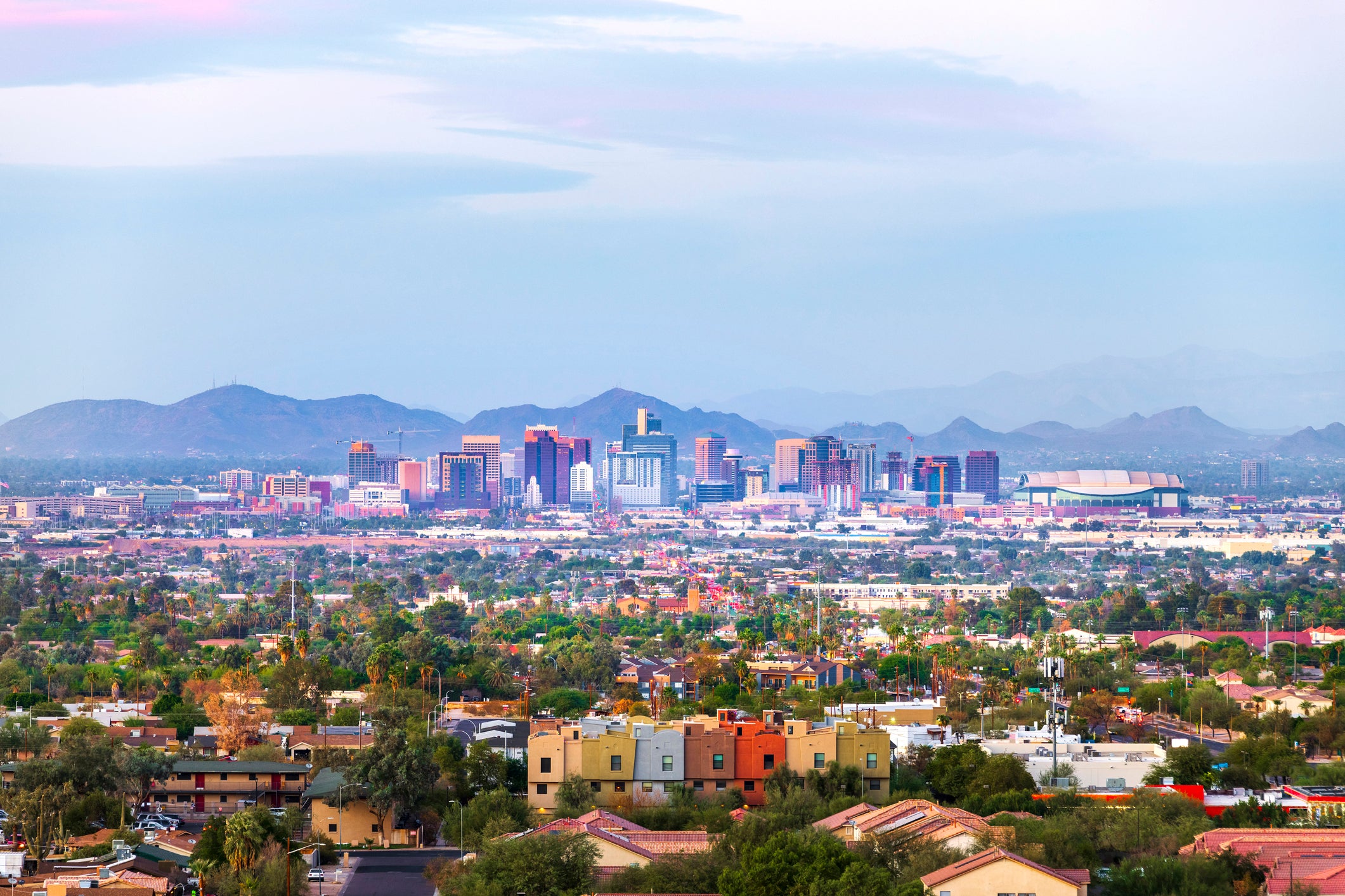Four of the sprawling suburbs of Phoenix, Arizona saw huge home price increases