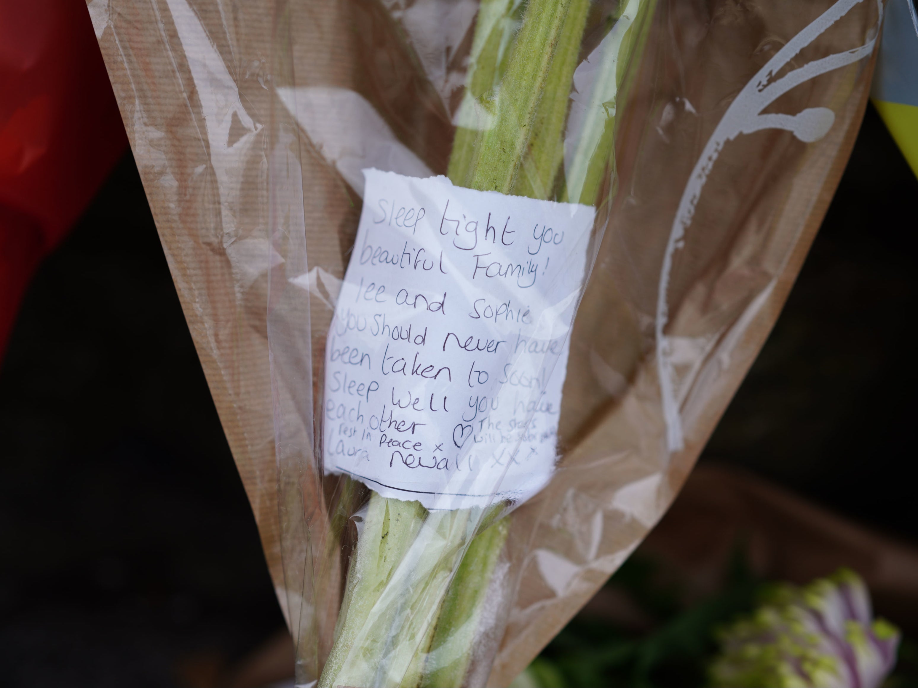 Floral tributes left in the Keyham area of Plymouth where six people, including the offender, died of gunshot wounds