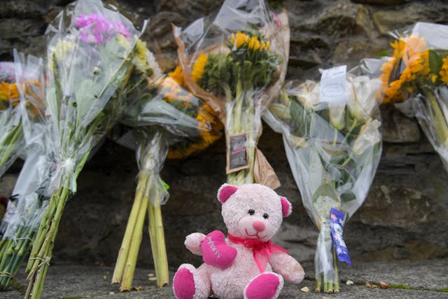 <p>Floral tributes to the victims of the Plymouth shooting in August 2021 </p>