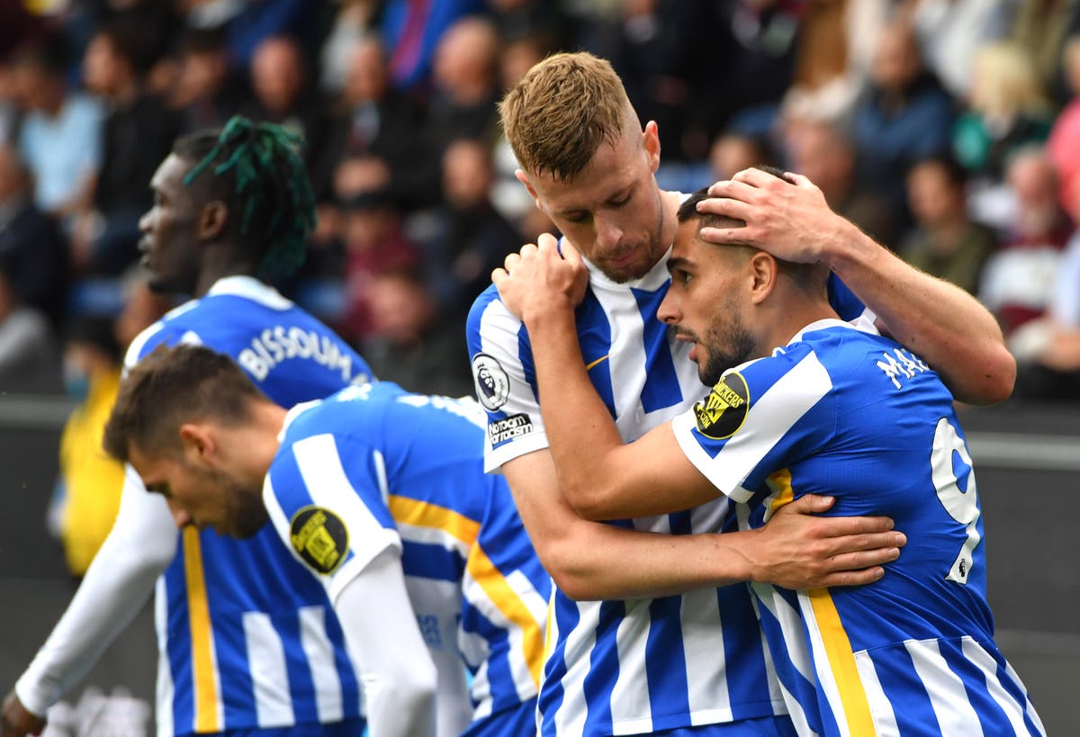 Brighton come from behind to beat Burnley