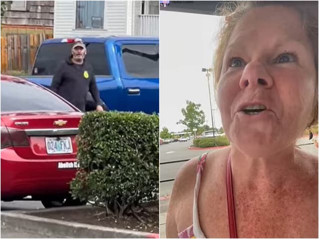 <p>A 57-year-old woman has been arrested after “attacking” a driver with an “Abolish ICE” sticker on her car</p>